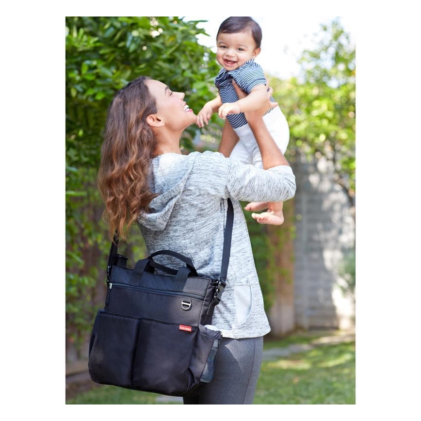 Skip Hop - Borsa fasciatoio per passeggino DUO SIGNATURE nera