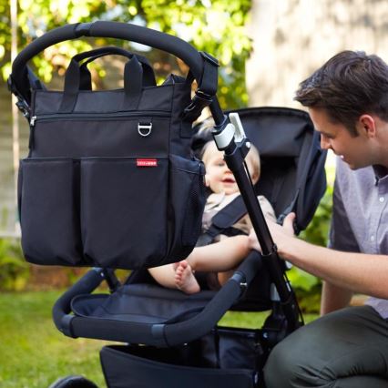 Skip Hop - Borsa fasciatoio per passeggino DUO SIGNATURE nera