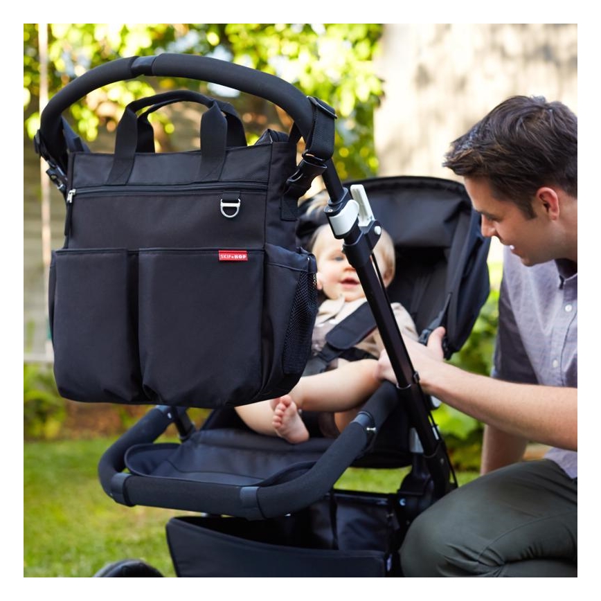 Skip Hop - Borsa fasciatoio per passeggino DUO SIGNATURE nera