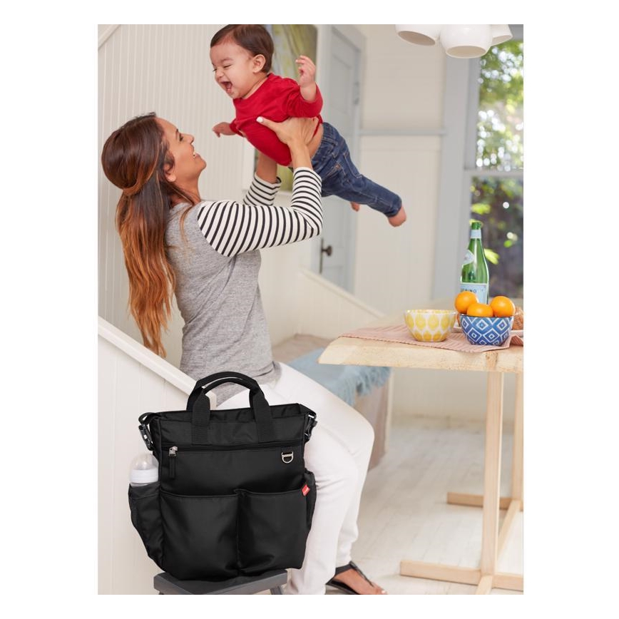 Skip Hop - Borsa fasciatoio per passeggino DUO SIGNATURE nera