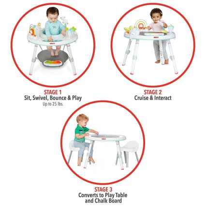 Skip Hop - Centro giochi per bambini 3in1 LINING CLOUD 3xAAA