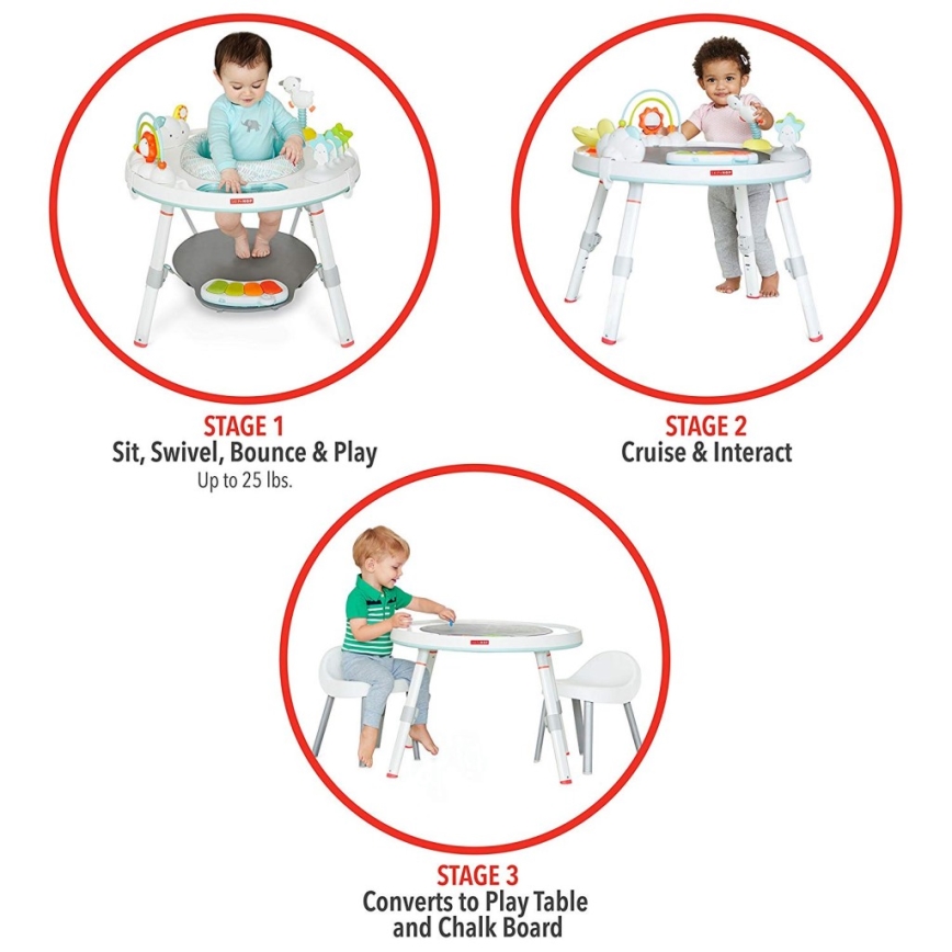 Skip Hop - Centro giochi per bambini 3in1 LINING CLOUD 3xAAA