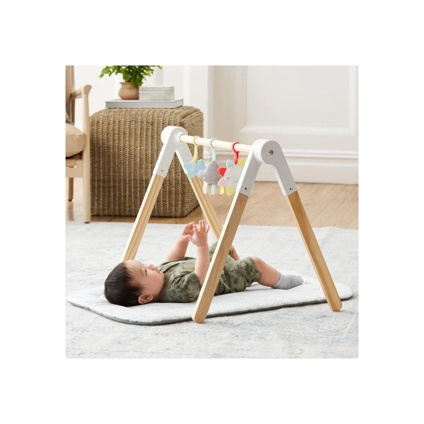 Skip Hop - Coperta per bambini per giocare con il trapezio di legno Fodera CLOUD