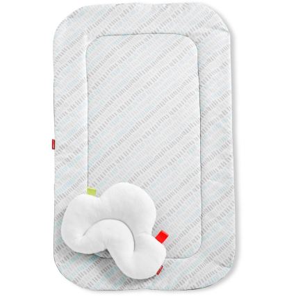 Skip Hop - Coperta per bambini per giocare con il trapezio di legno Fodera CLOUD