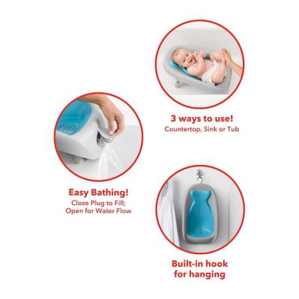 Skip Hop - Lettino da bagno MOBY blu