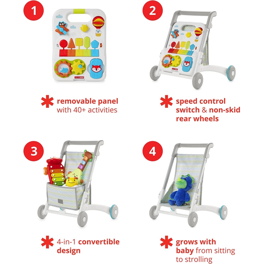 Skip Hop - Passeggino per bambini 4in1 EXPLORE&MORE 3xAA