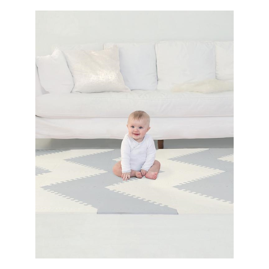 Skip Hop - Puzzle in foam 72pcs grigio/beige