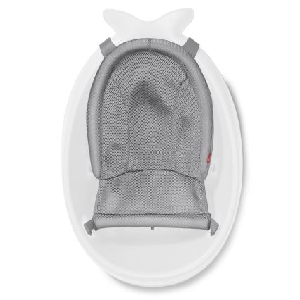 Skip Hop - Vaschetta da bagno ergonomica con tappetino MOBY 3 bianco