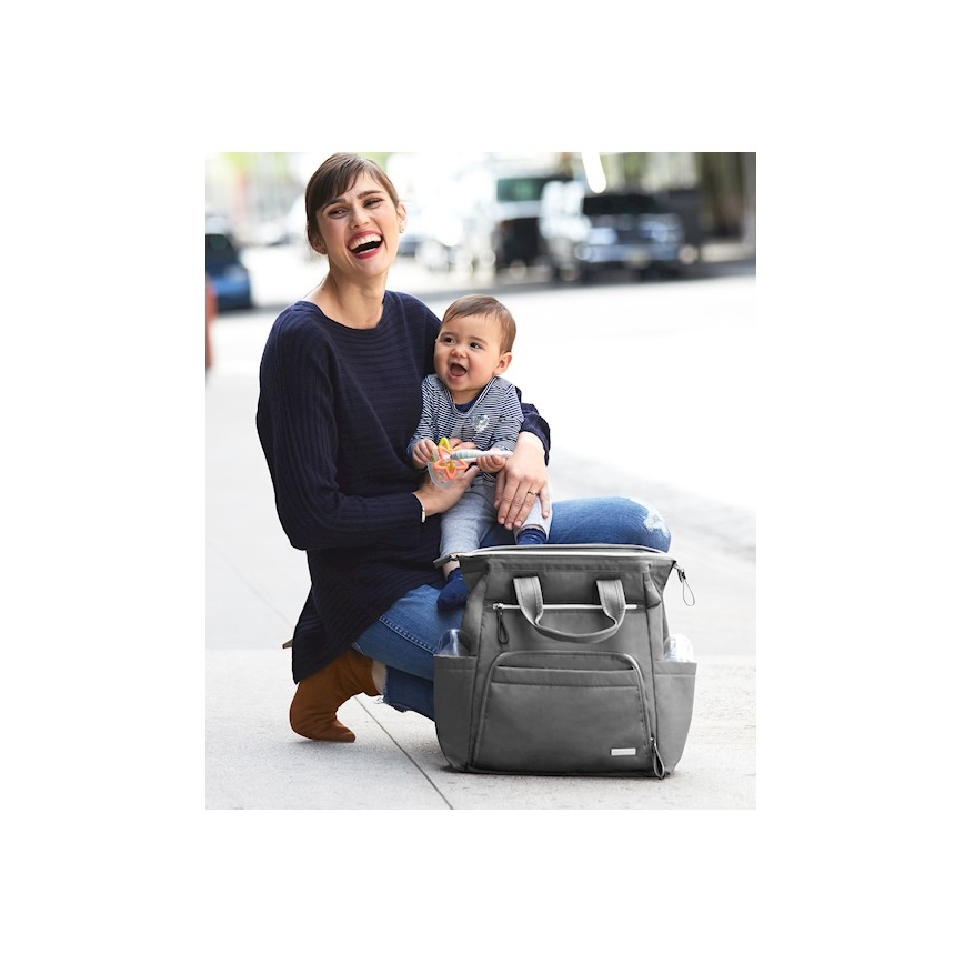 Skip Hop - Zaino fasciatoio per passeggino MAINFRAME Carbone