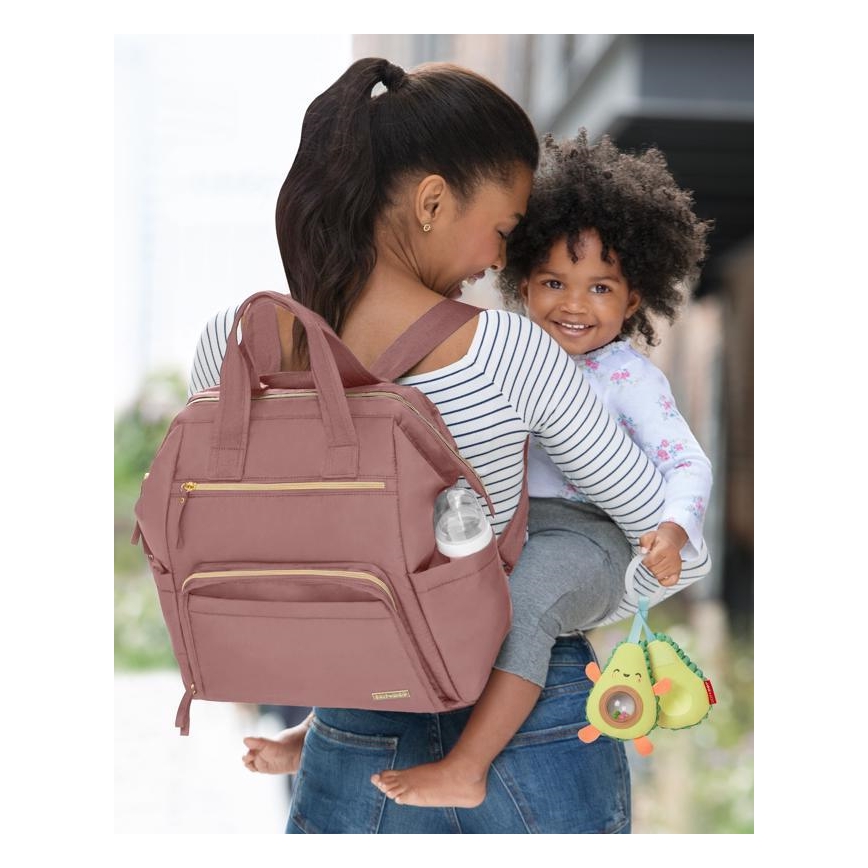 Skip Hop - Zaino fasciatoio per passeggino MAINFRAME Rosa polvere