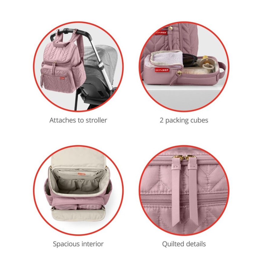 Skip Hop - Zaino fasciatoio per passeggino FORMA Muave Mist