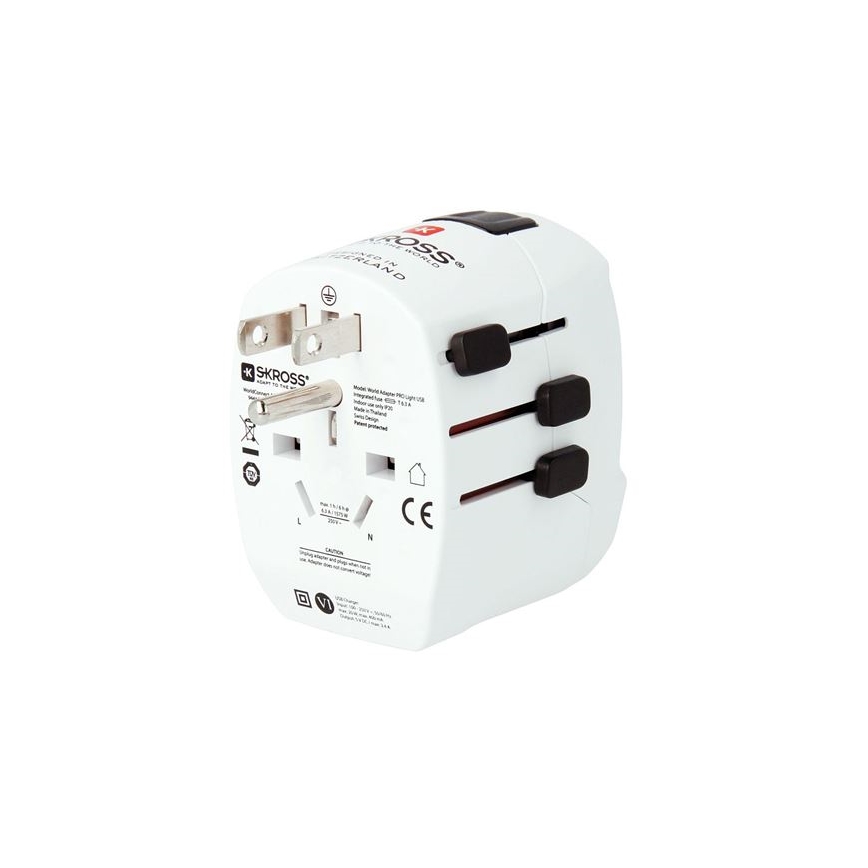 Adattatore da viaggio PRO Light USB AC45PD - Universale, UK+USA+AUS/CN USB A+C 45W