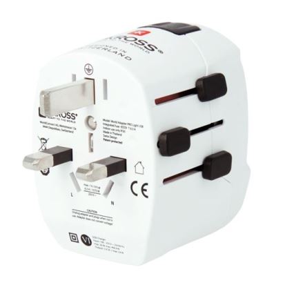 Adattatore da viaggio PRO Light USB AC45PD - Universale, UK+USA+AUS/CN USB A+C 45W