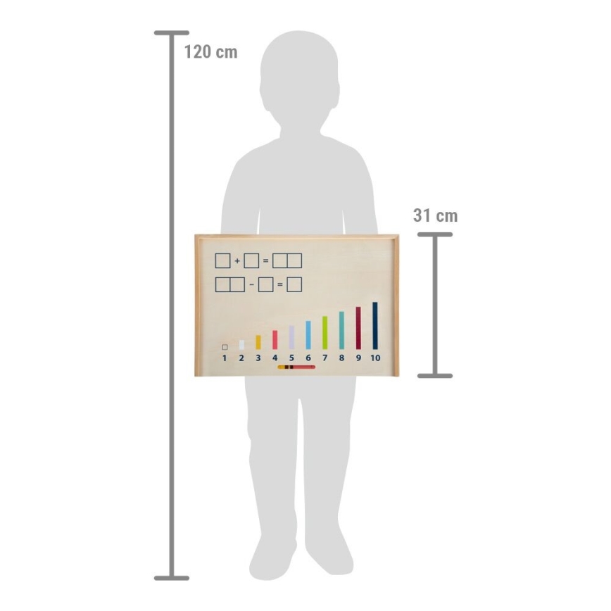 Small Foot - Conta in una scatola di legno Educate
