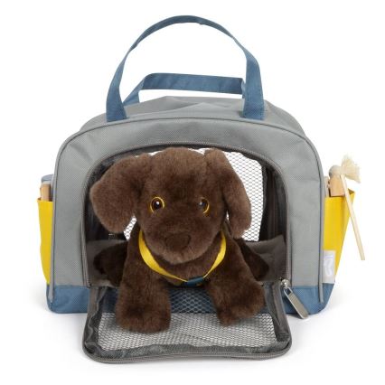 Small Foot - Peluche cane con kit di cura