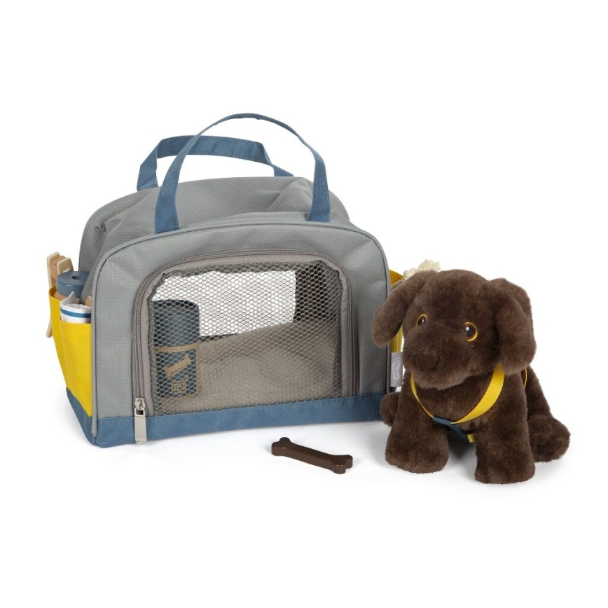 Small Foot - Peluche cane con kit di cura