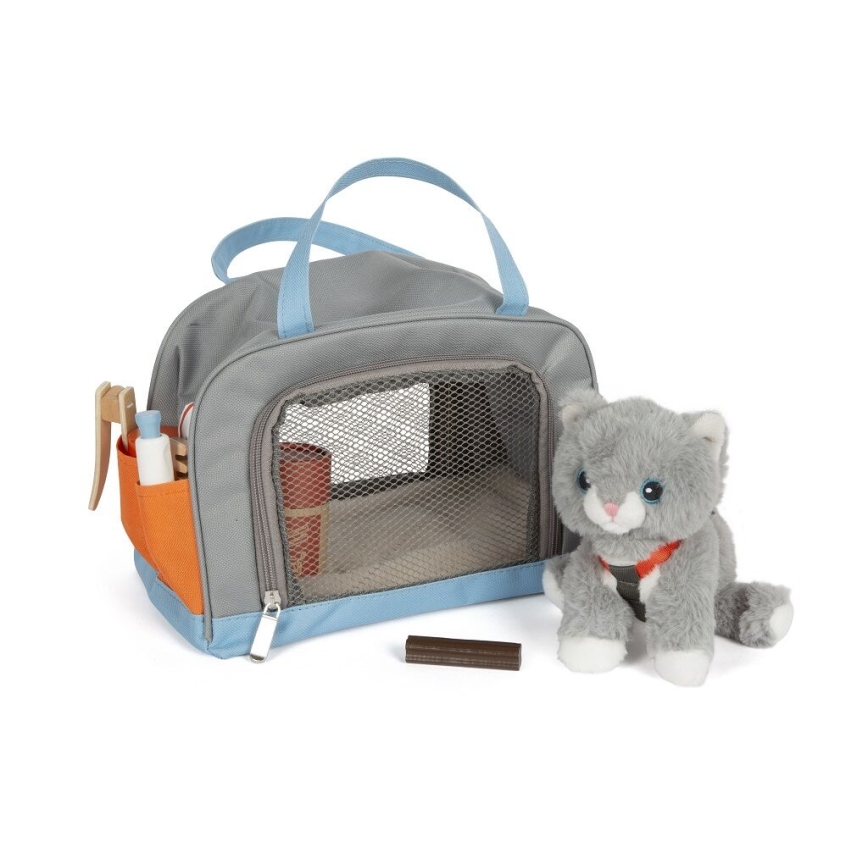 Small Foot - Peluche gatta con kit di cura