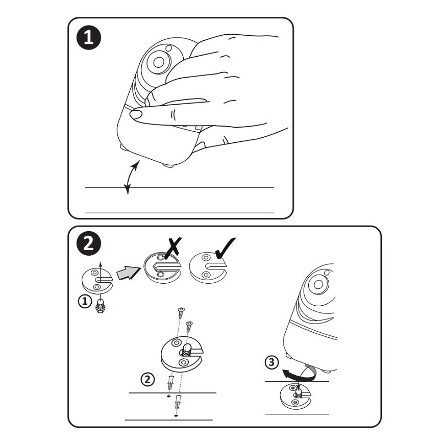 Smart camera COSMO LED/230V/Wi-Fi Tuya