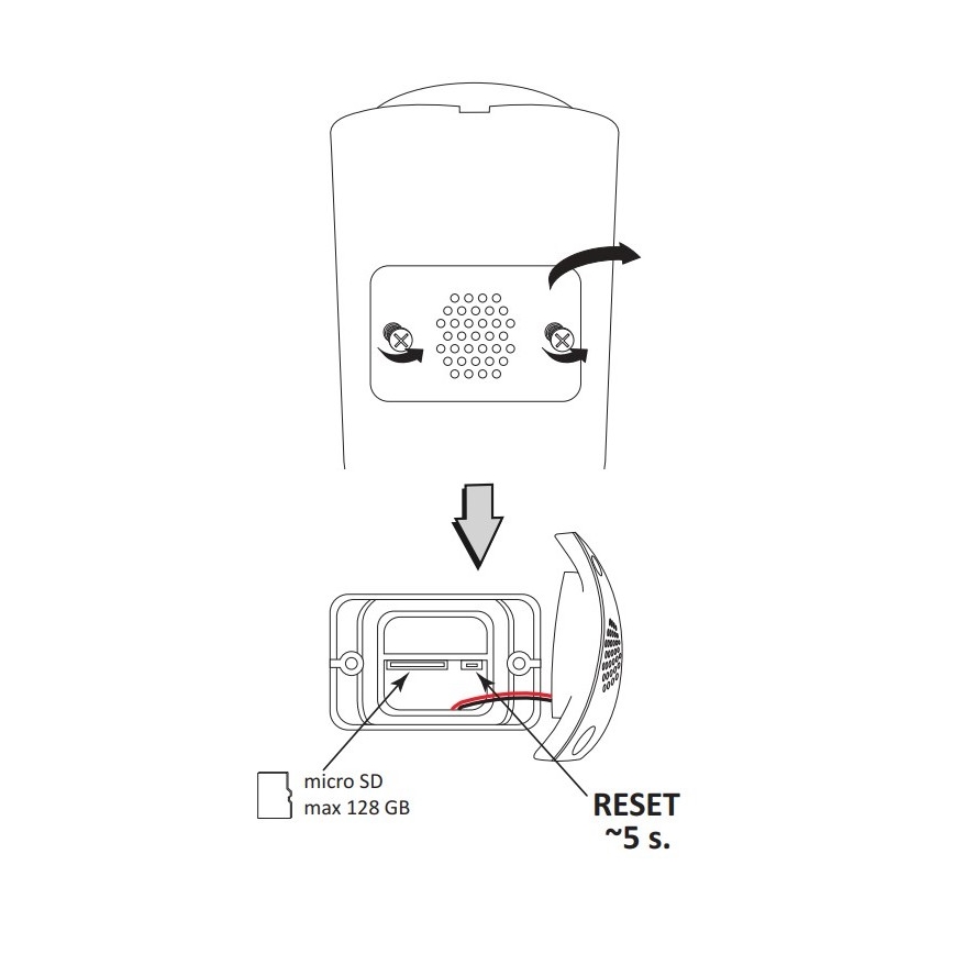 Smart camera da esterno COSMO LED/230V/Wi-Fi Tuya IP66