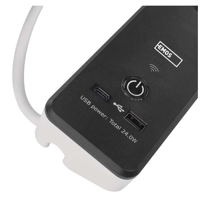 Smart estensione cavo con interruttore GoSmart 4Z + 1xUSB-A + 1xUSB-C 2 m Wi-Fi Tuya