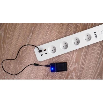 Smart extension cavo con interruttore 1,5 m 4Z + 4xUSB Wi-Fi