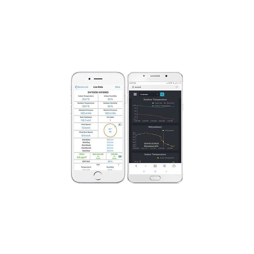 Smart gate con termometro, igrometro e barometro Wi-Fi