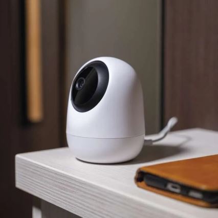 Smart interno swivel camera con sensore di movimento GoSmart 5V Wi-Fi Tuya bianco
