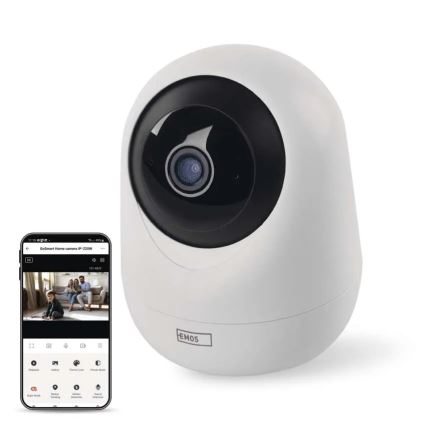 Smart interno swivel camera con sensore di movimento GoSmart 5V Wi-Fi Tuya bianco