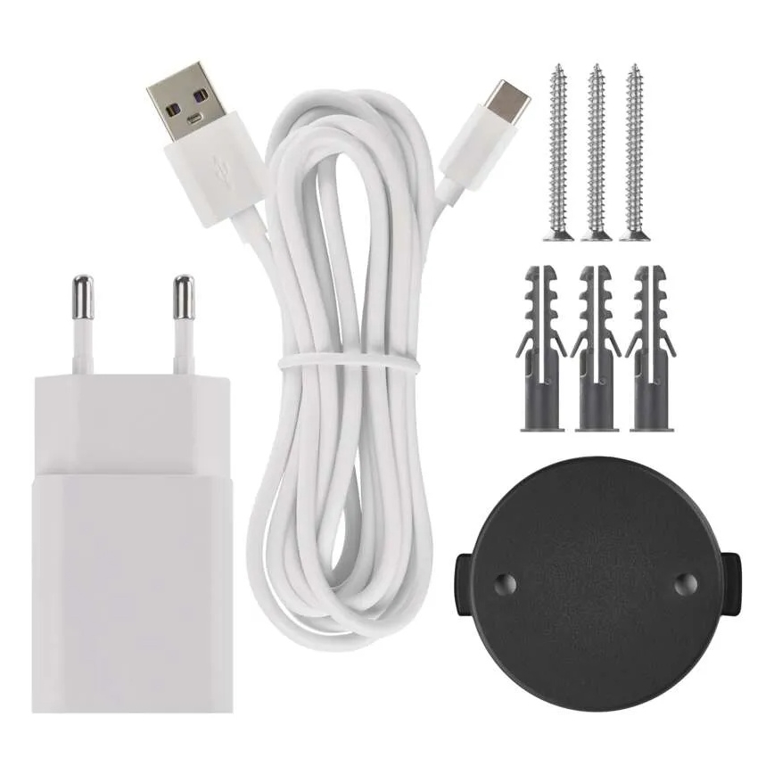 Smart interno swivel camera con sensore di movimento GoSmart 5V Wi-Fi Tuya bianco