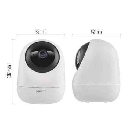 Smart interno swivel camera con sensore di movimento GoSmart 5V Wi-Fi Tuya bianco