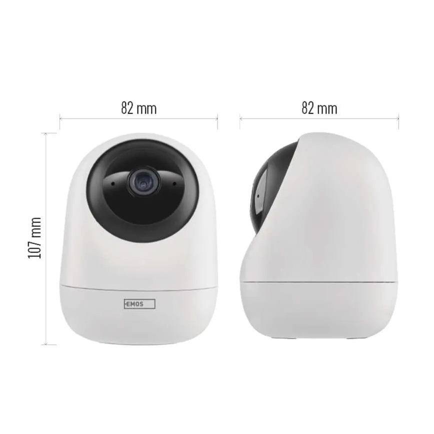 Smart interno swivel camera con sensore di movimento GoSmart 5V Wi-Fi Tuya bianco
