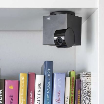 Smart interno swivel camera con sensore di movimento GoSmart 5V Wi-Fi Tuya nero