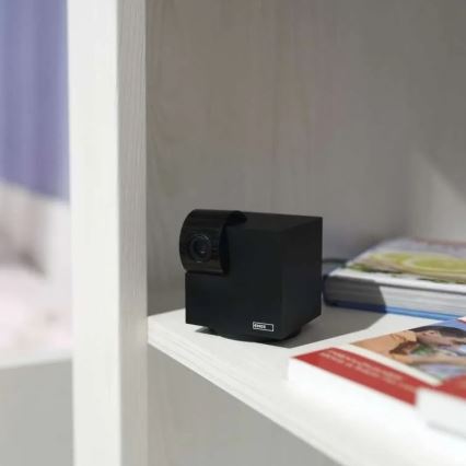 Smart interno swivel camera con sensore di movimento GoSmart 5V Wi-Fi Tuya nero