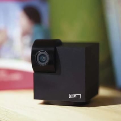 Smart interno swivel camera con sensore di movimento GoSmart 5V Wi-Fi Tuya nero