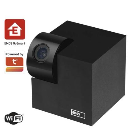 Smart interno swivel camera con sensore di movimento GoSmart 5V Wi-Fi Tuya nero
