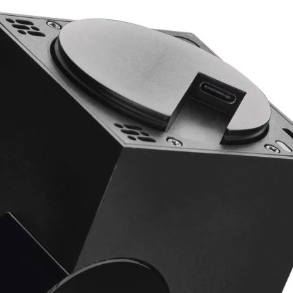 Smart interno swivel camera con sensore di movimento GoSmart 5V Wi-Fi Tuya nero
