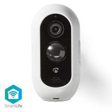 Smart telecamera IP esterna ricaricabile con sensore PIR Full HD 1080p 5V/5200mAh Wi-Fi IP65
