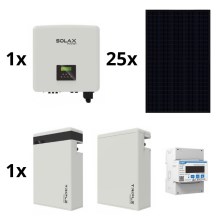 Sol. kit: SOLAX Power - 10kWp RISEN Full Black + 15kW SOLAX converter 3f + batteria 11,6 kWh