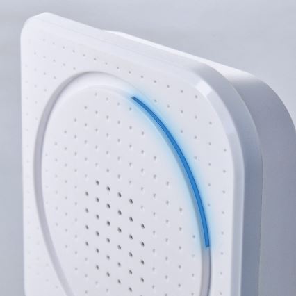 Allarme 230V con sensore di movimento wireless 3xAAA/5V bianco