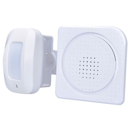 Allarme 230V con sensore di movimento wireless 3xAAA/5V bianco