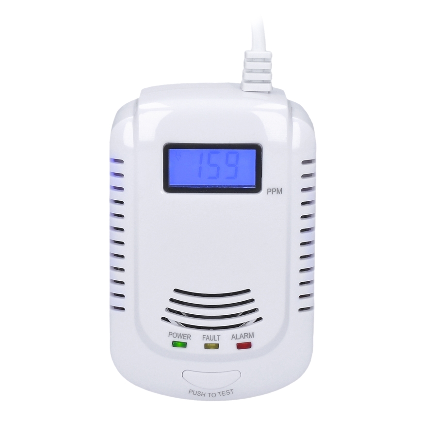 Rilevatore di monossido di carbonio e gas infiammabili 230V