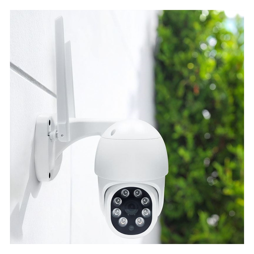Telecamera da esterno con sensore, IP65, Wi‑Fi e compatibile con Tuya