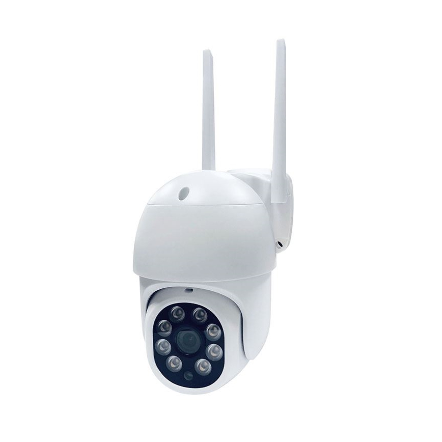 Telecamera da esterno con sensore, IP65, Wi‑Fi e compatibile con Tuya