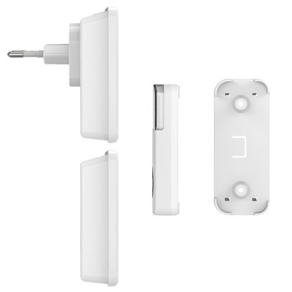 SET 2x Campanello wireless 230V/3xAAA IP56 bianco