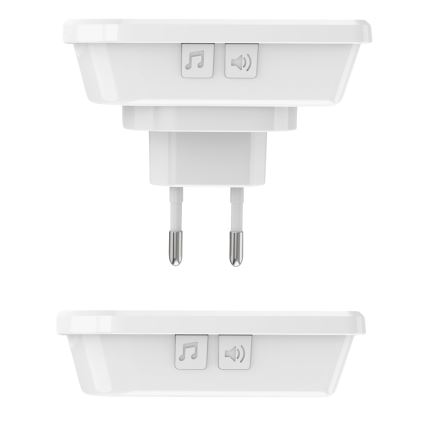 SET 2x Campanello wireless 230V/3xAAA IP56 bianco