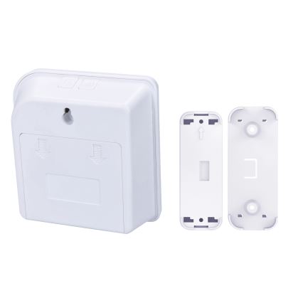 Campanello wireless a batteria 3xAA IP44 bianco