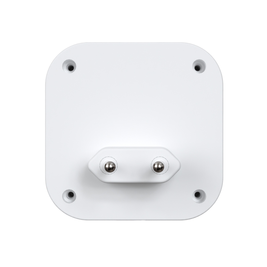 Campanello wireless con spina integrata 230V + 2x bottone 2xCR2032 IP44 bianco