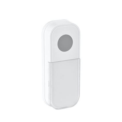 Campanello wireless con spina integrata 230V + 2x bottone 2xCR2032 IP44 bianco