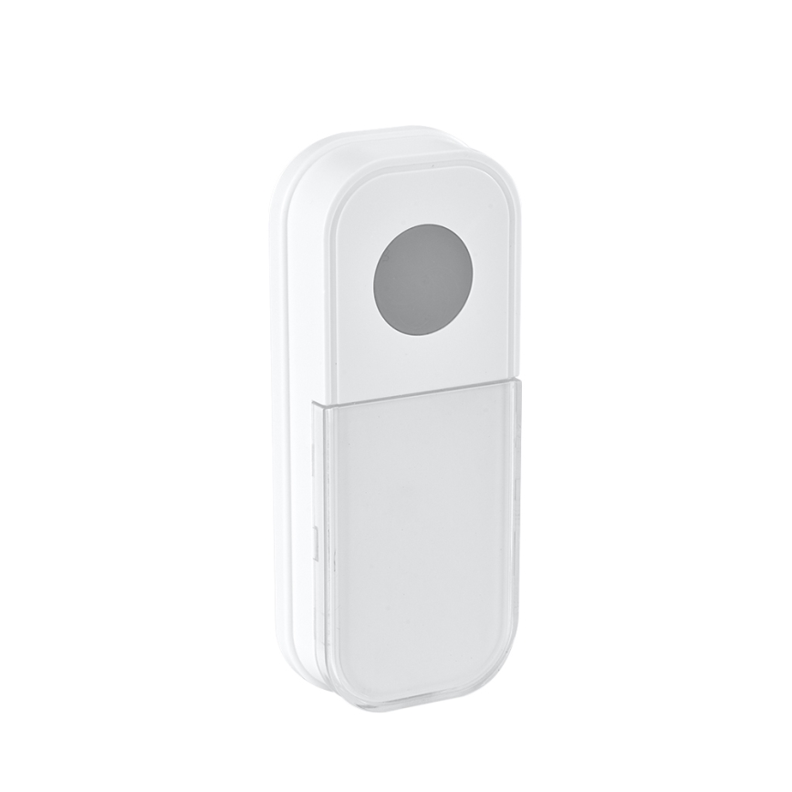 Campanello wireless con spina integrata 230V + 2x bottone 2xCR2032 IP44 bianco
