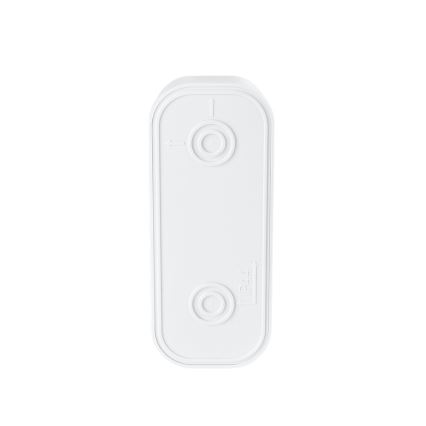 Campanello wireless con spina integrata 230V + 2x bottone 2xCR2032 IP44 bianco